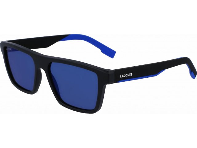 LACOSTE L998S 003,  MATTE BLACK/BLUE, BLUE