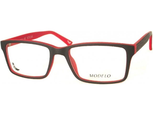 MODELO 5053,  BLACK/RED, CLEAR