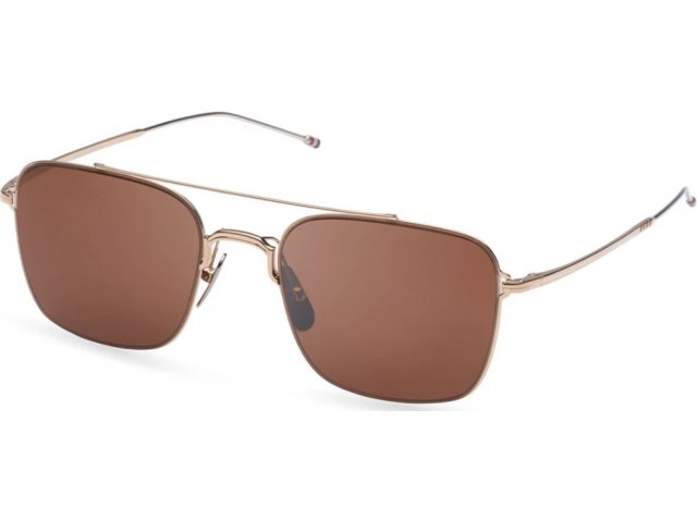 THOM BROWNE TBS120-A-02,  GOLD - SILVER, BROWN
