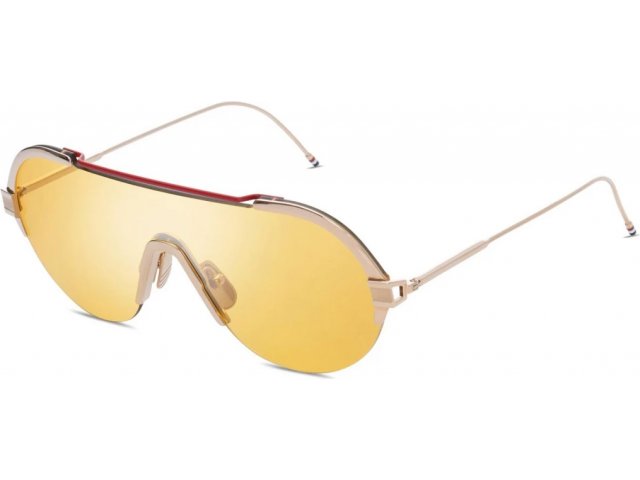 THOM BROWNE TBS811-144-01,  WHITE GOLD - RED, AMBER