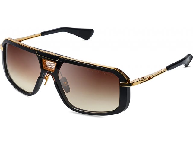 DITA MACH-EIGHT DTS400-A-01, : MATTE BLACK - YELLOW GOLD, BROWN TO CLEAR