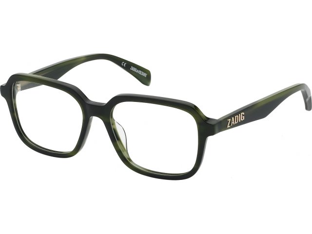 ZADIG VOLTAIRE VZV348 09N6,  SHINY STRIPED GREEN, CLEAR