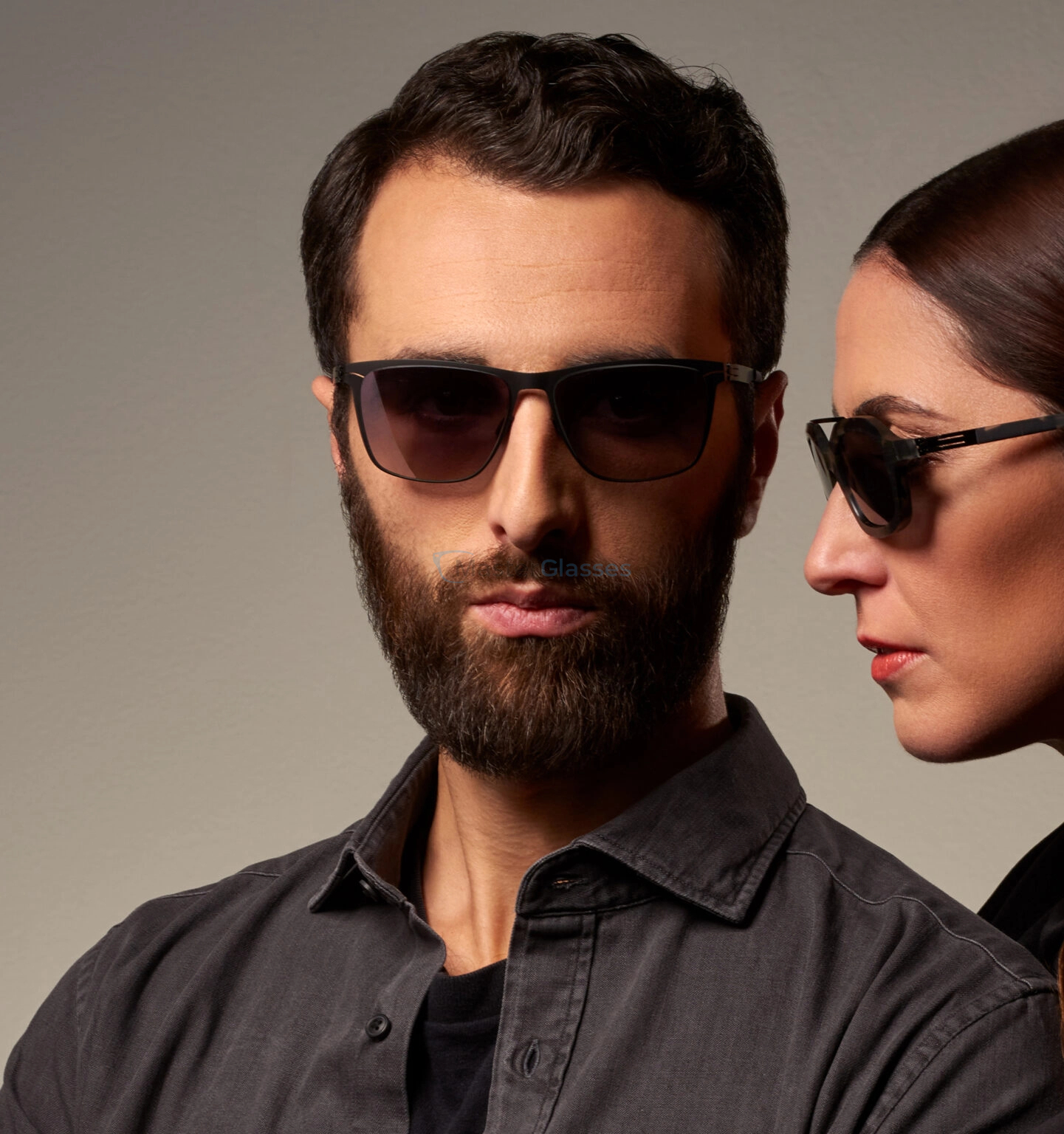 Солнцезащитные очки Ic! Berlin IC CHARLIE BLACK/BLACK TO GREY 57