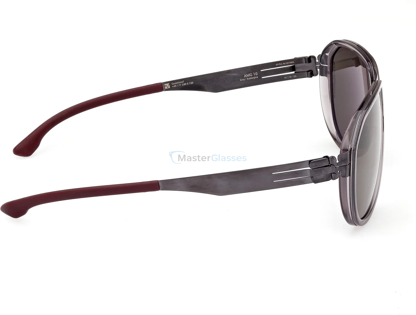 Солнцезащитные очки Ic! Berlin IA AMG 10 AUBERGINE/GREY 62