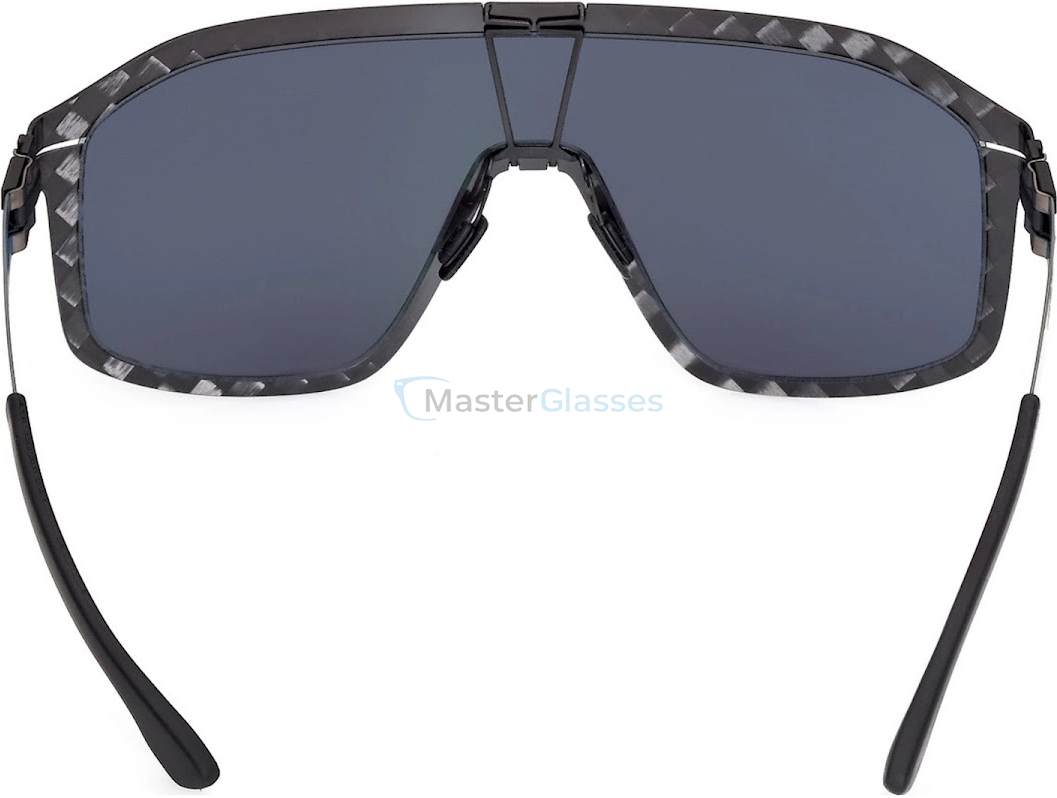 Солнцезащитные очки Ic! Berlin IA AMG 19 SHIELD TWILL NIGHT 45/GRAPHITE?-HARBOUR BLUE? 00