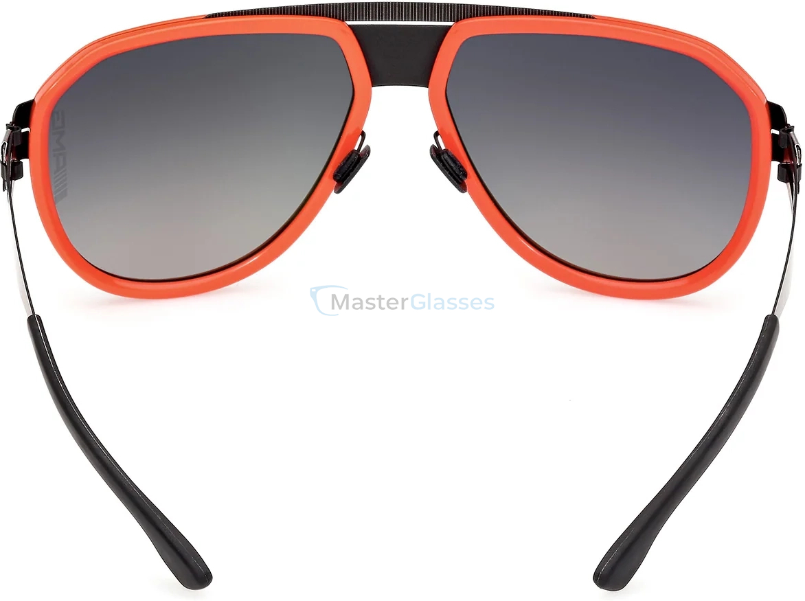 Солнцезащитные очки Ic! Berlin IA AMG 10 BLACK-ORANGE/BLACK TO GREY 62