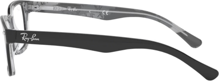  Ray-Ban RY1531 3803 Black On Texture Grey Black