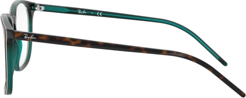  Ray-Ban RX5387 5974 Top Brown Oh Havana Green Tras