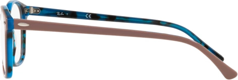  Ray-Ban RX7119 5715 Top Light Brown On Havana Blue