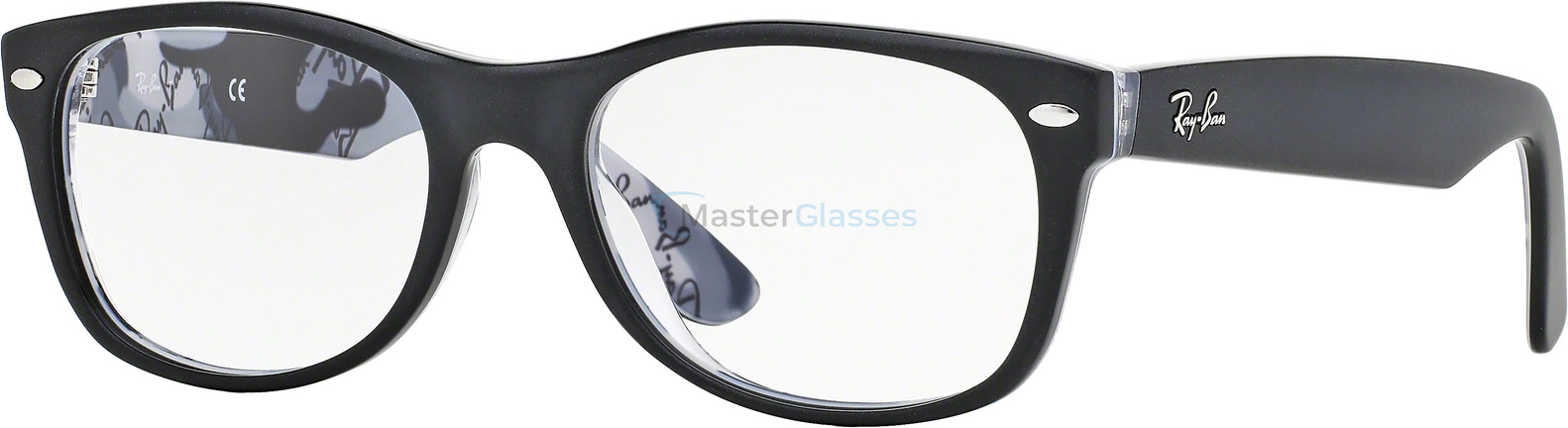  Ray-Ban New Wayfarer RX5184 5405 Top Mat Black On Tex Camuflage