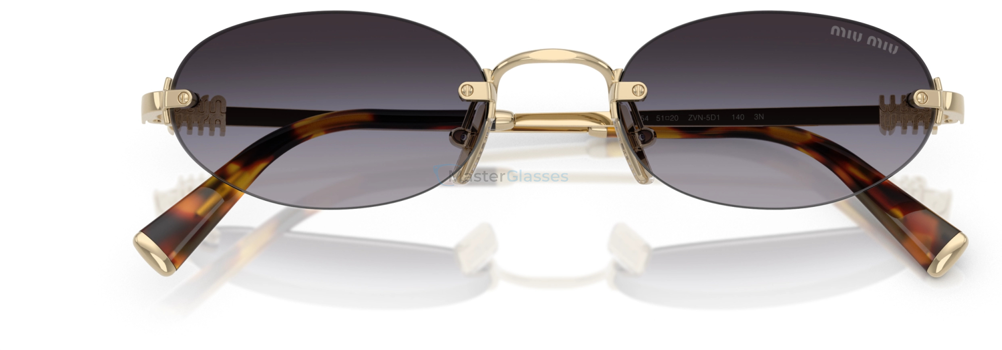 Солнцезащитные очки Miu Miu MU A54S ZVN5D1 Gold