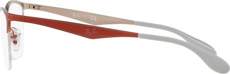  Ray-Ban RX6345 2921 Silver Top Red