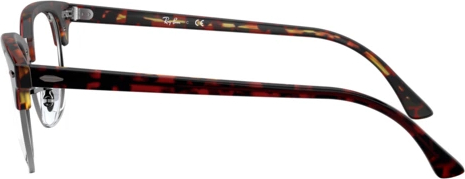 Ray-Ban Clubmaster RX5154 5911 Top Trasp Red On Havanaorange