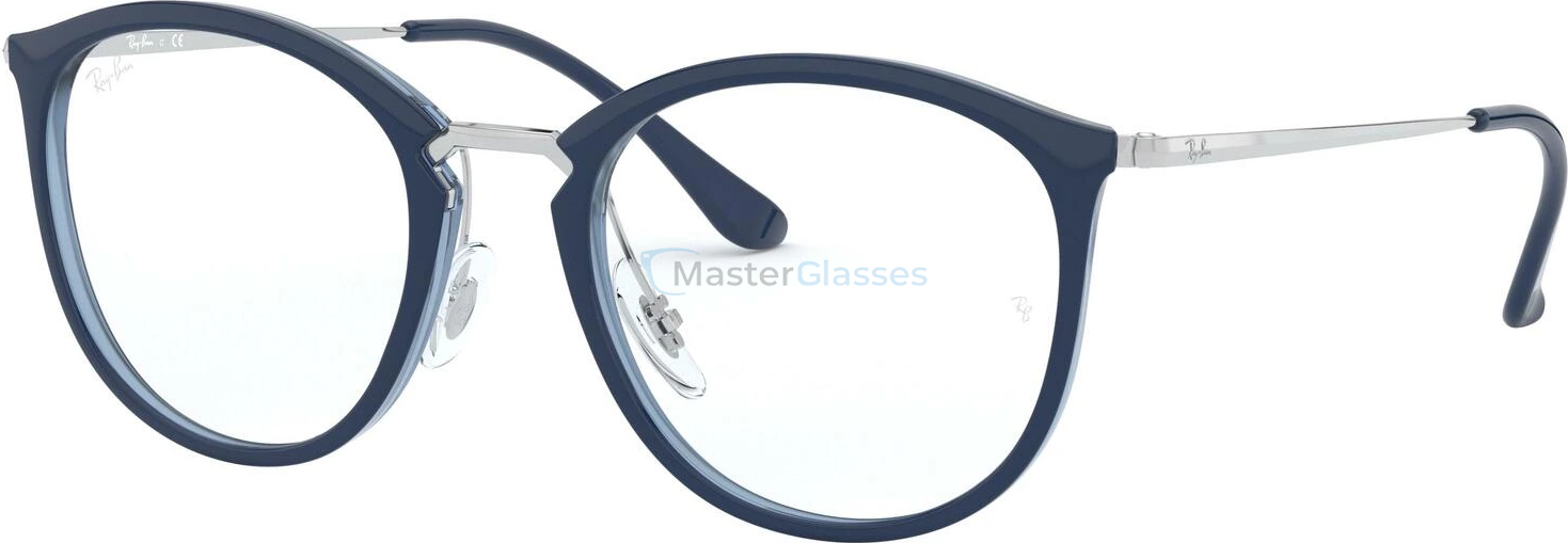  Ray-Ban RX7140 5972 Top Blue On Trasp Blue