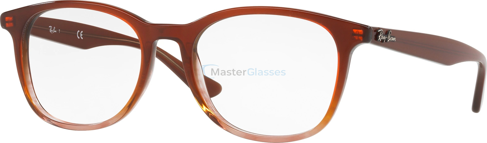  Ray-Ban RX5356 5767 Brown On Stripped Brown