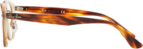  Ray-Ban RX5355 5677 Top Havana Brown/horn Beige