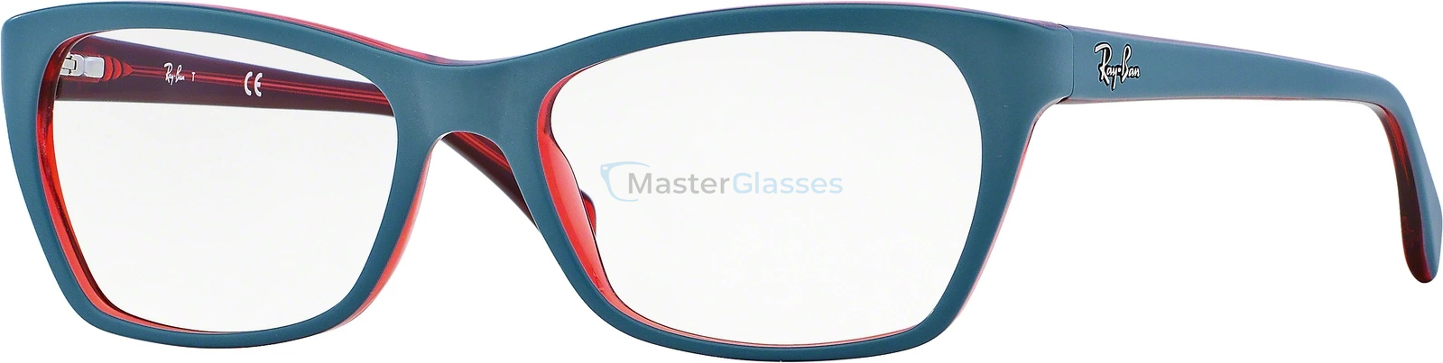 Ray-Ban RX5298 5388 Top Matte Oil On Trasp Red