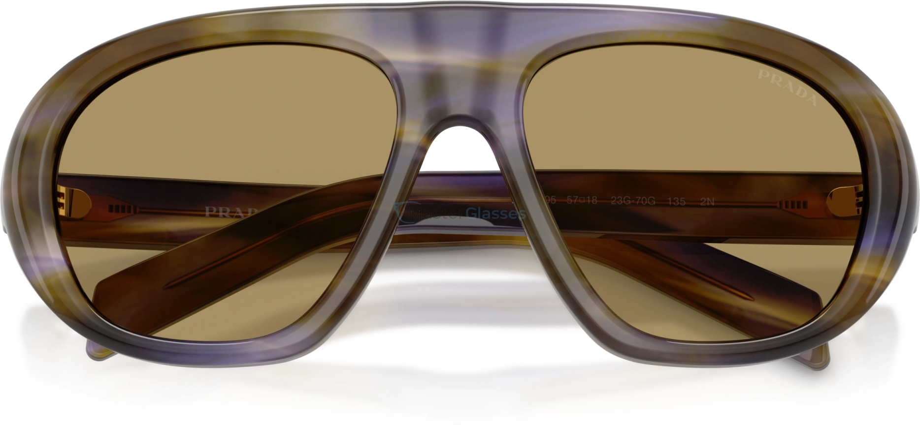 Солнцезащитные очки Prada PR C05S 23G70G Brown