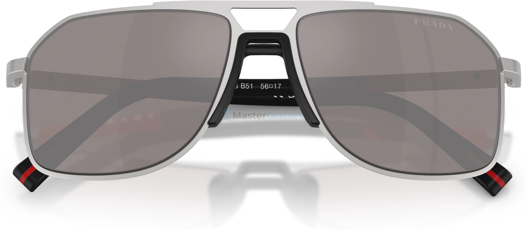 Солнцезащитные очки Prada Linea Rossa PS B51S 18X80I Silver