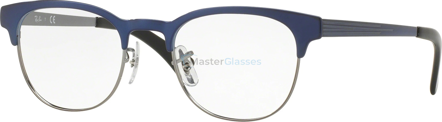  Ray-Ban RX6317 2863 Top Brushed Blue On Gunmetal