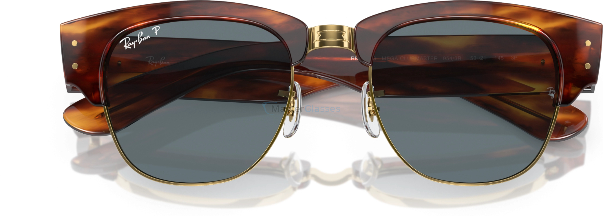 Солнцезащитные очки Ray-Ban MEGA CLUBMASTER RB0316S 954/3R Brown