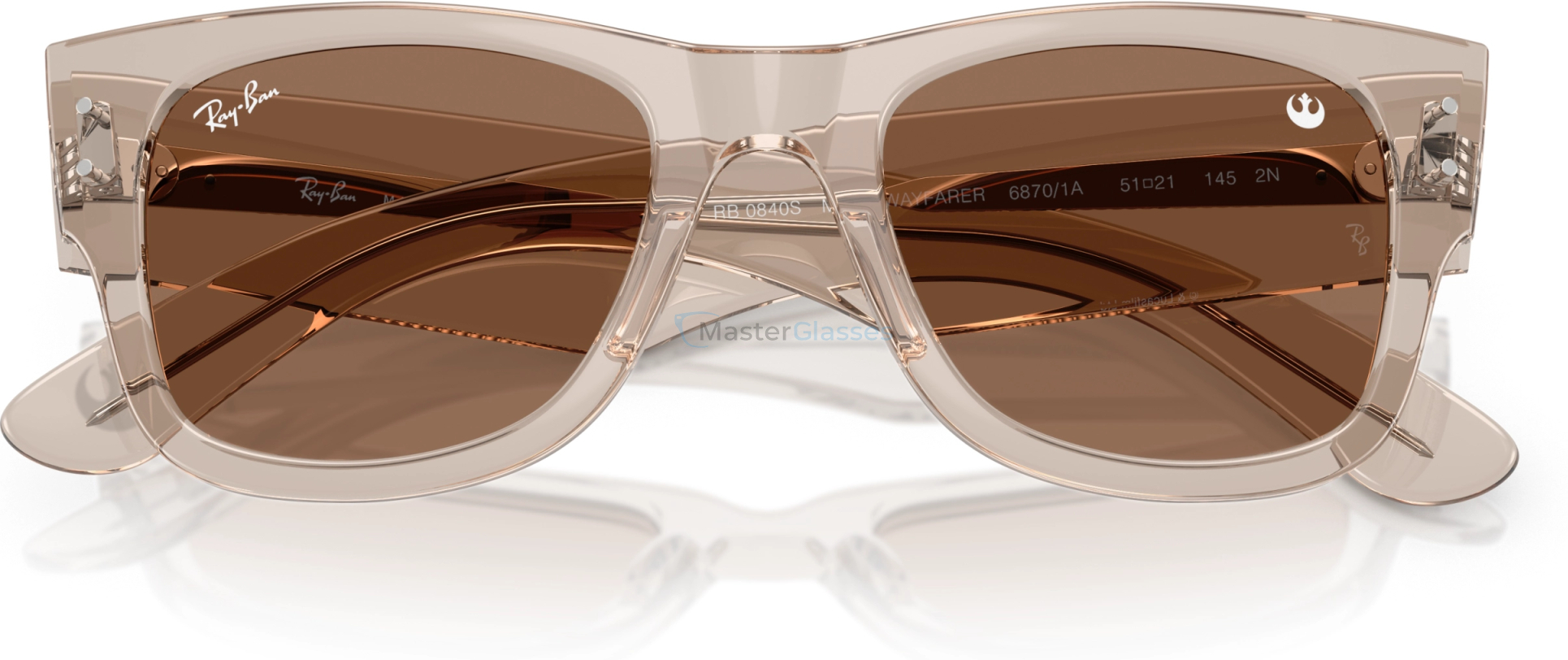 �������������� ���� Ray-Ban MEGA WAYFARER RB0840S 68701A Brown