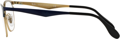  Ray-Ban RX6346 2872 Top Brushed Dk Blue On Gold