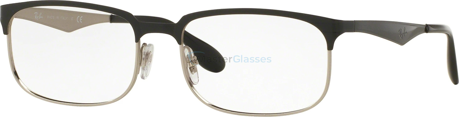  Ray-Ban RX6361 2861 Top Shiny Black On Silver