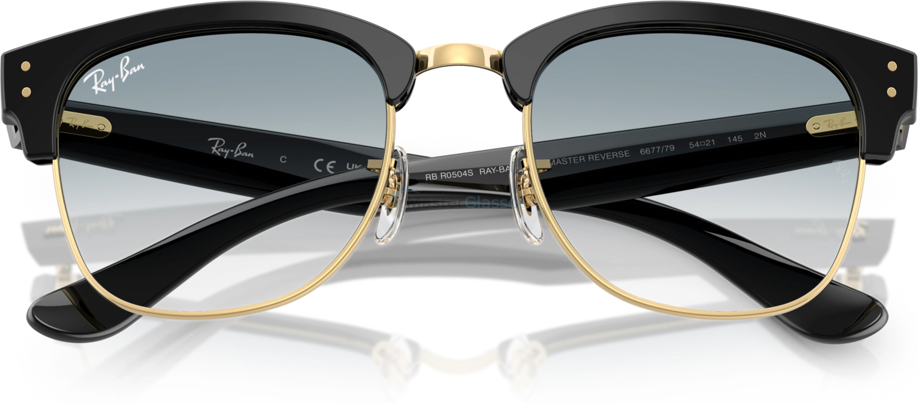   Ray-Ban CLUBMASTER REVERSE RBR0504S 667779 Black