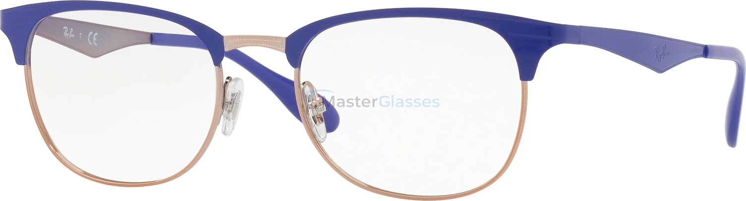  Ray-Ban RX6346 2972 Copper On Top Violet