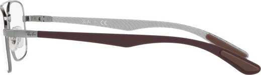  Ray-Ban RX8417 2952 Gunmetal On Matte Brown