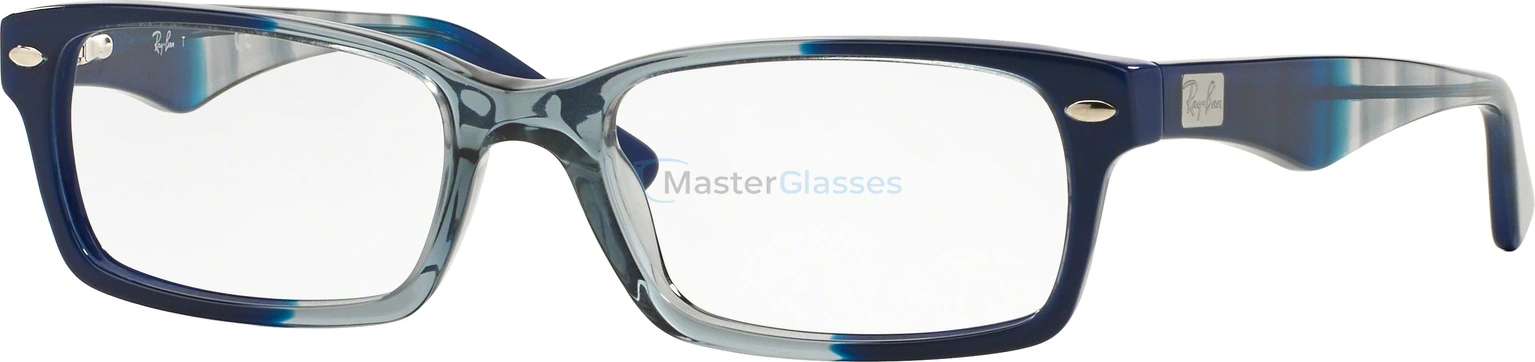  Ray-Ban RX5206 5516 Gradient Grey On Blue