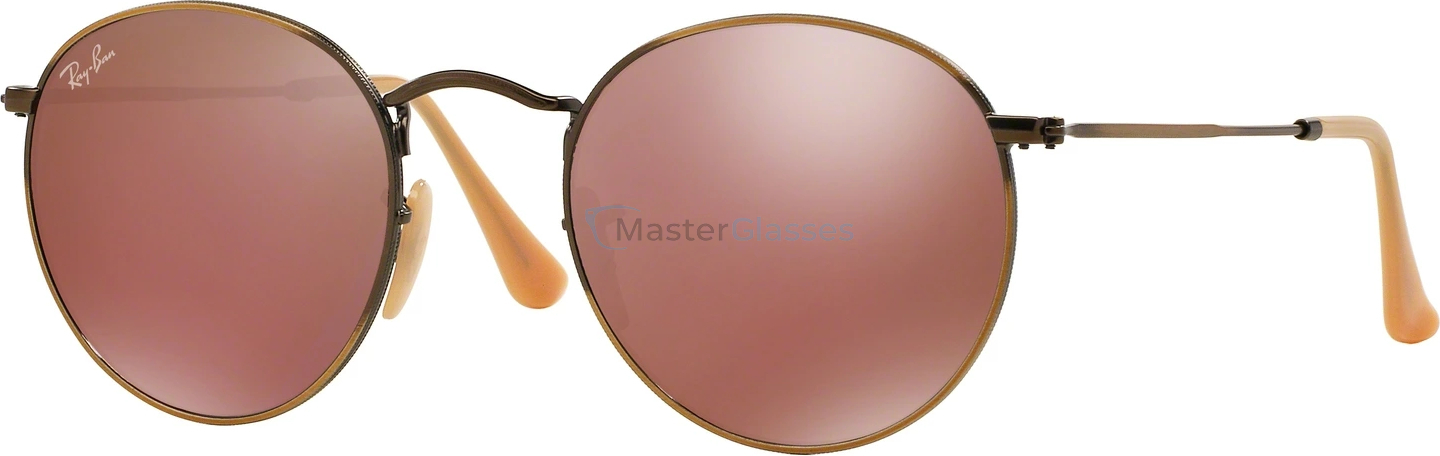   Ray-Ban Round Metal RB3447 167/2K Demiglos Brusched Bronze