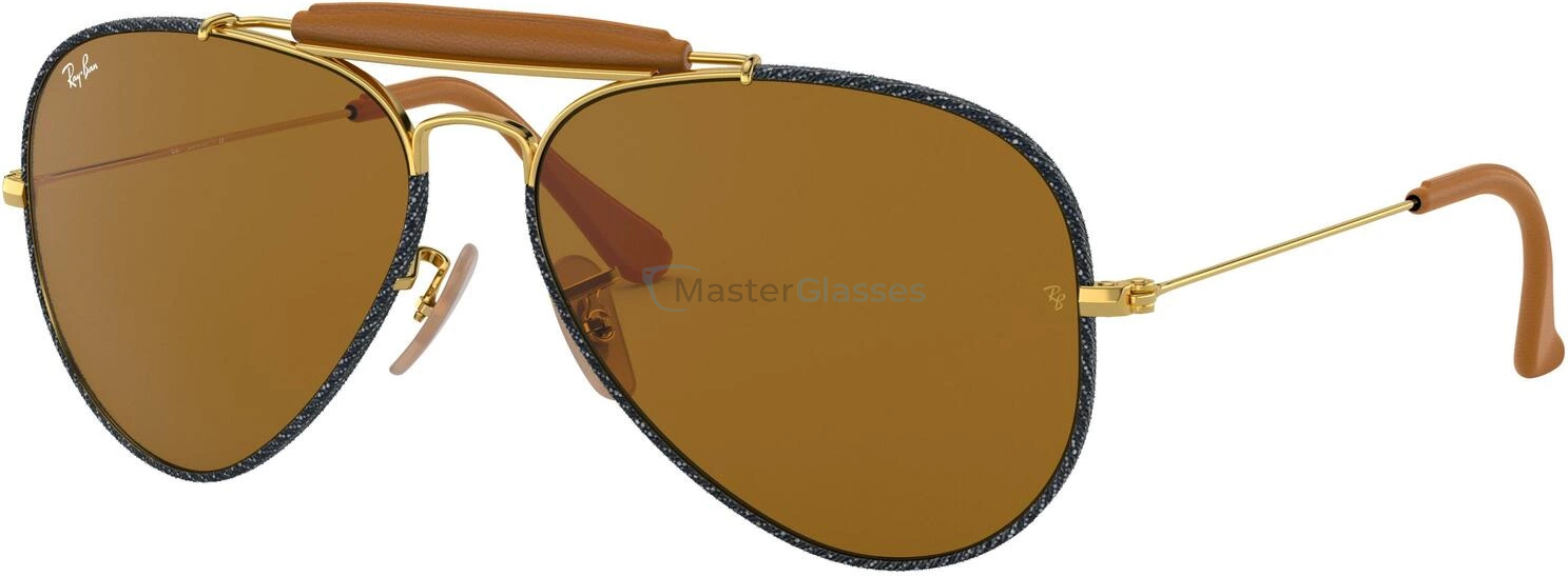   Ray-Ban Aviator Craft RB3422Q 919233 Gold/blue Jeans