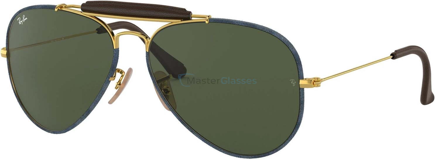   Ray-Ban Aviator Craft RB3422Q 919431 Gold/blue Jeans
