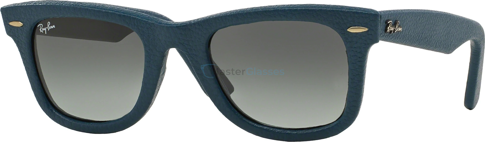   Ray-Ban Wayfarer Leather RB2140QM 116871 Used Leather Blue