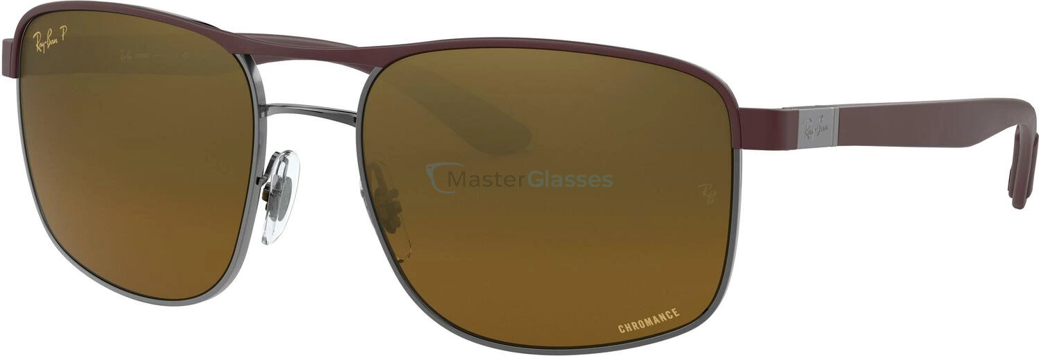   Ray-Ban RB3660CH 188/A3 Top Matte Violet On Gunmetal
