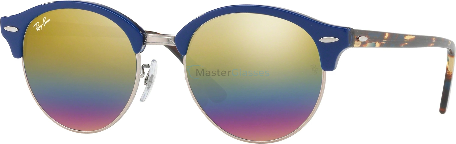   Ray-Ban Clubround RB4246 1223C4 Top Blue On Trasparent Blue