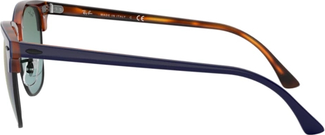   Ray-Ban Clubmaster RB3016 1278T6 Top Blue On Havana Red