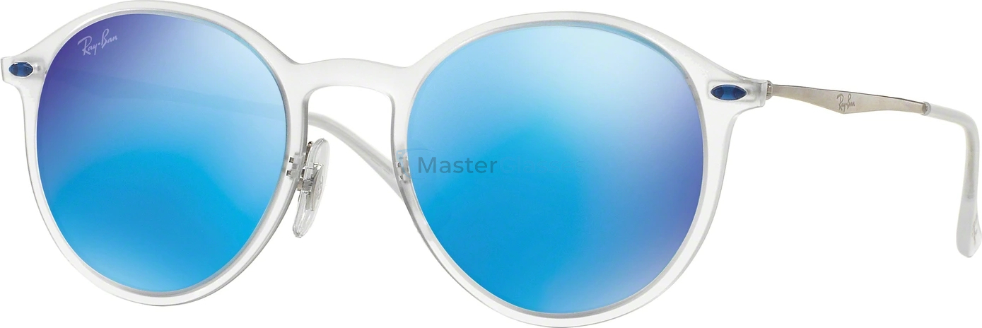   Ray-Ban Round Light Ray RB4224 646/55 Matte Transparent