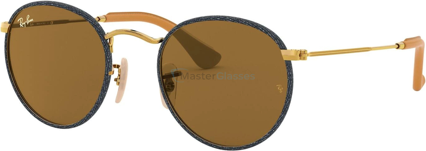   Ray-Ban Round Craft RB3475Q 919233 Gold/blue Jeans