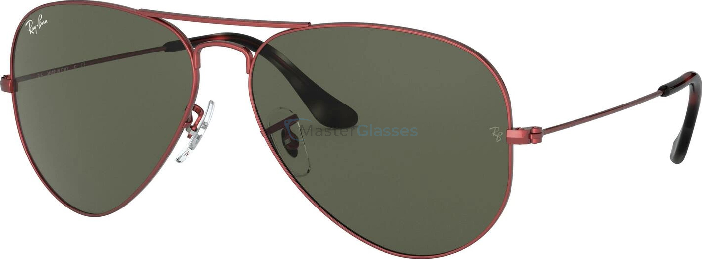   Ray-Ban Aviator Large Metal RB3025 918831 Sand Trasparent Red