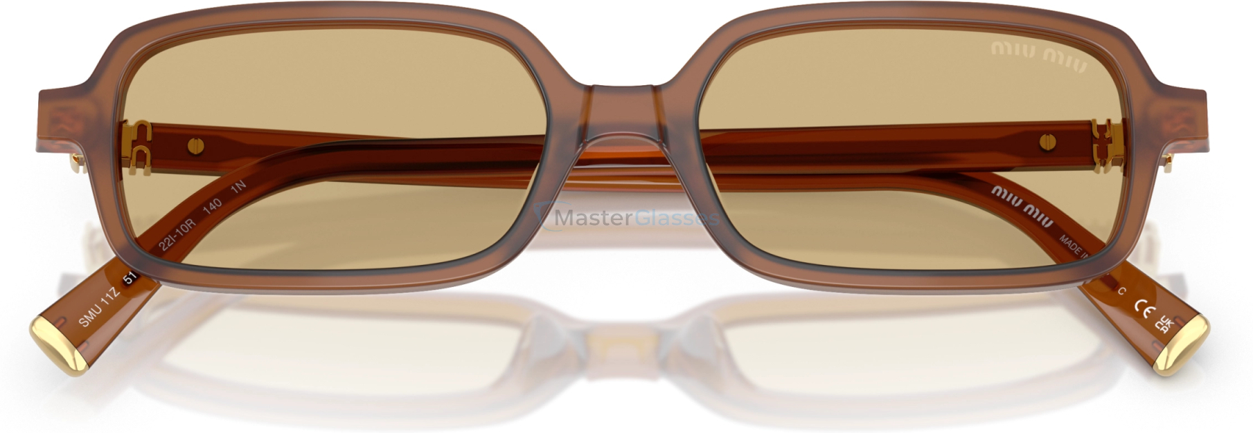�������������� ���� Miu Miu MU 11ZS 22I10R Brown