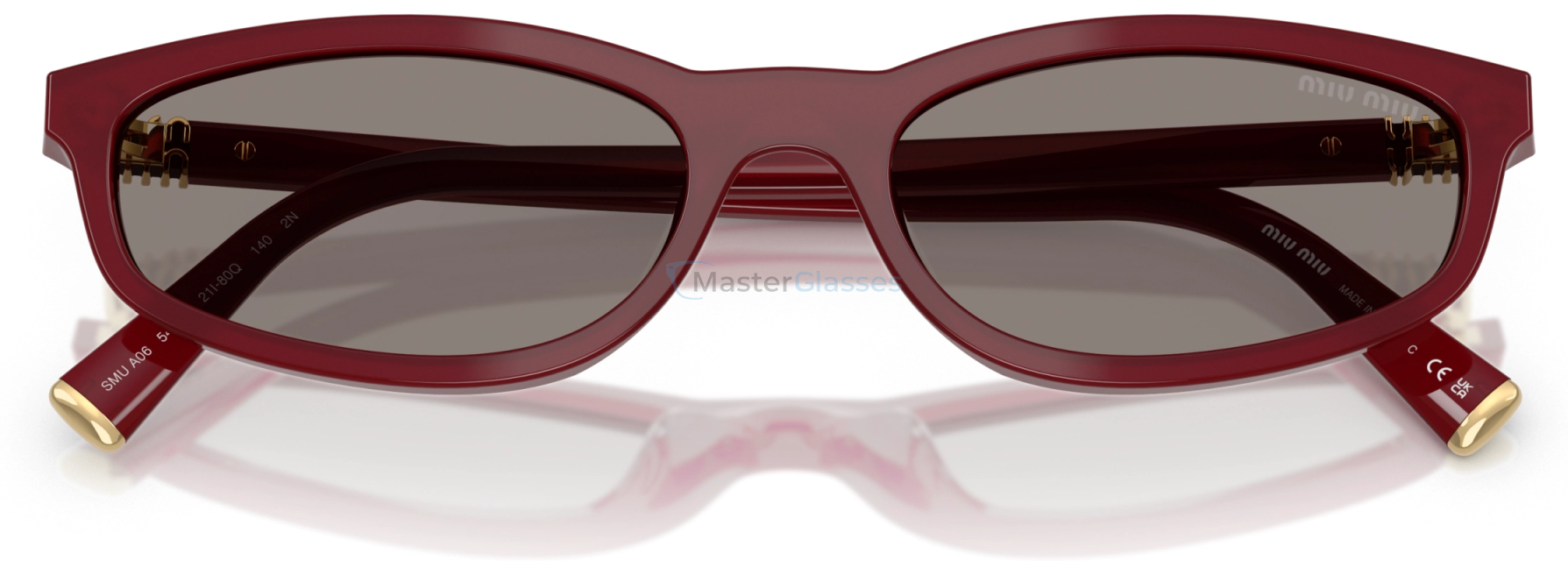 Солнцезащитные очки Miu Miu MU A06S 21I80Q Red