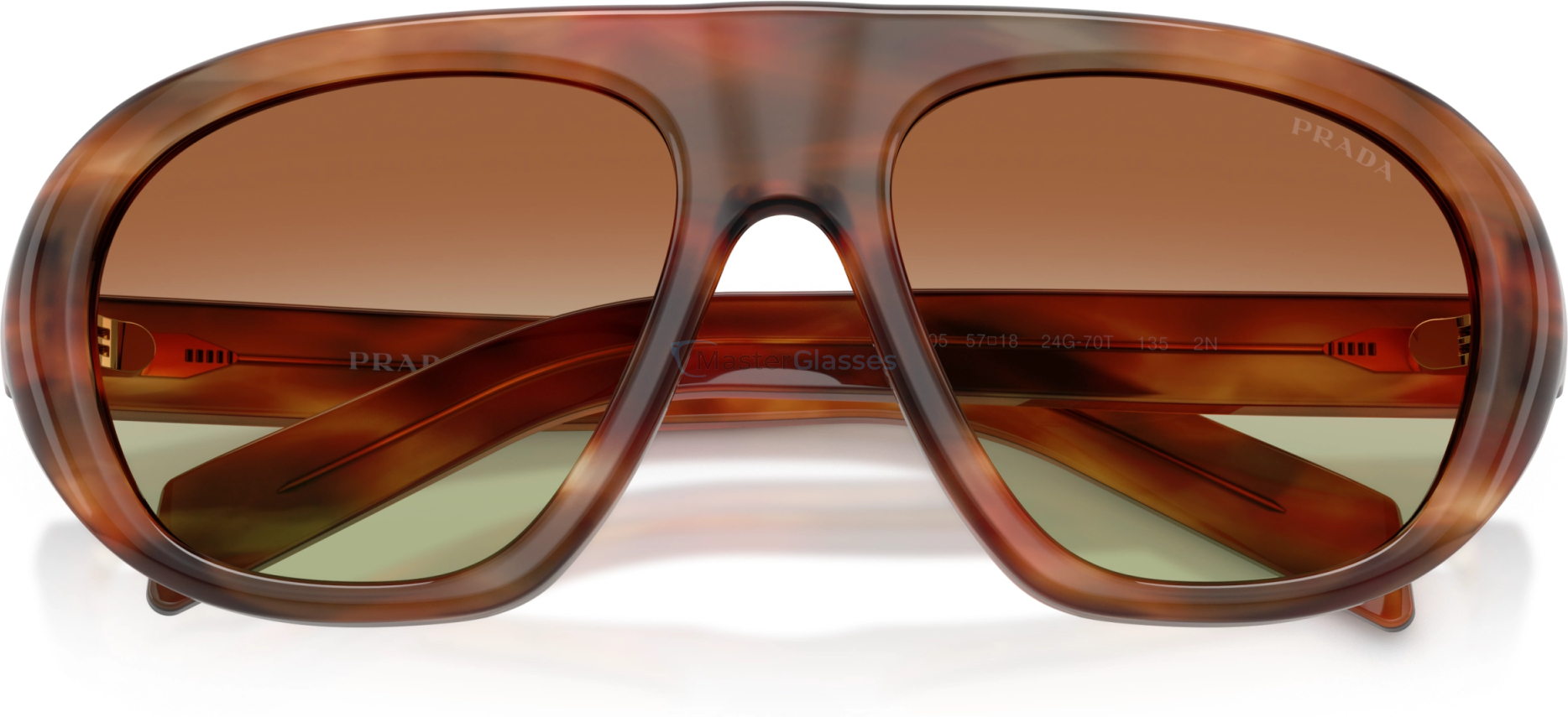 Солнцезащитные очки Prada PR C05S 24G70T Brown