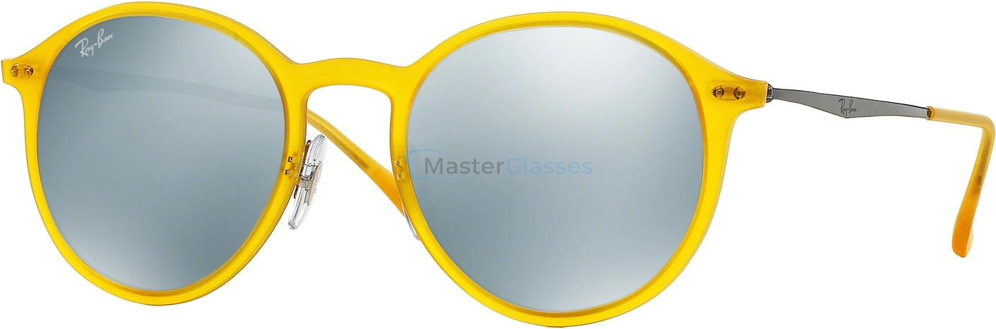   Ray-Ban Round Light Ray RB4224 618630 Matte Opal Yellow