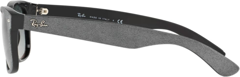   Ray-Ban New Wayfarer RB2132 624171 Black/top Grey Alcantara