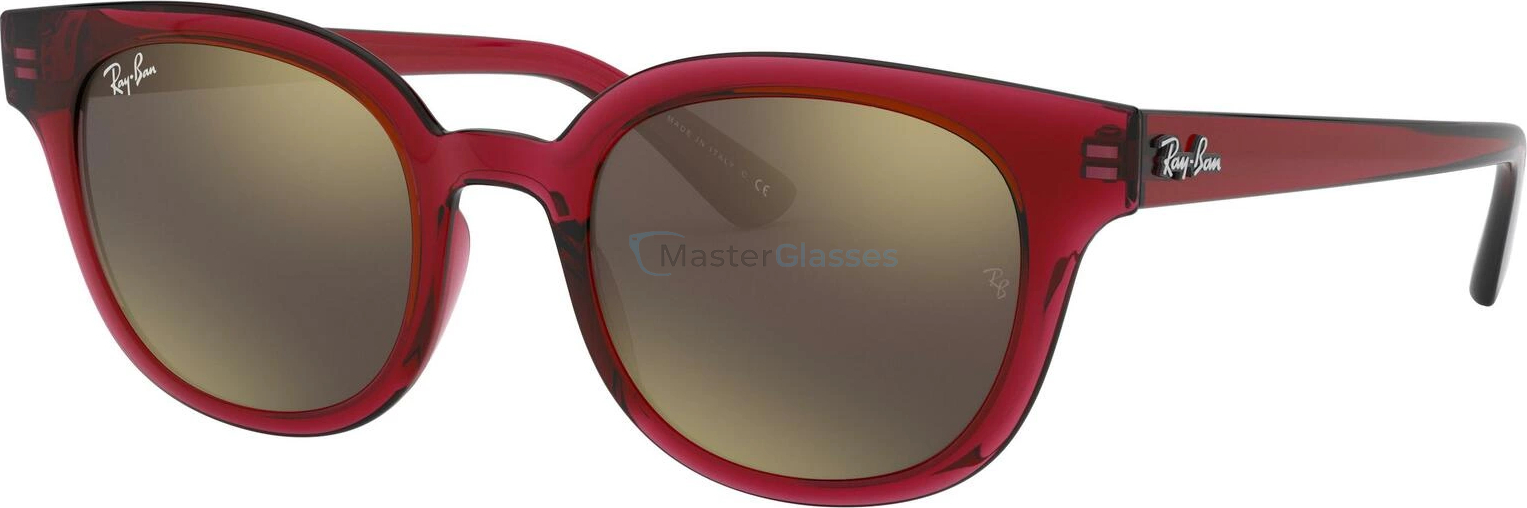   Ray-Ban RB4324 645193 Transparent Red