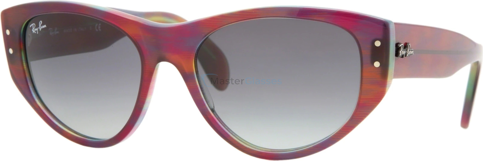   Ray-Ban Vagabond RB4152 105832 Top Violet Tr. On Str.yellow