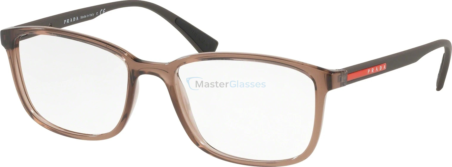  Prada Linea Rossa Lifestyle PS 04IV WAH1O1 Transparent Brown